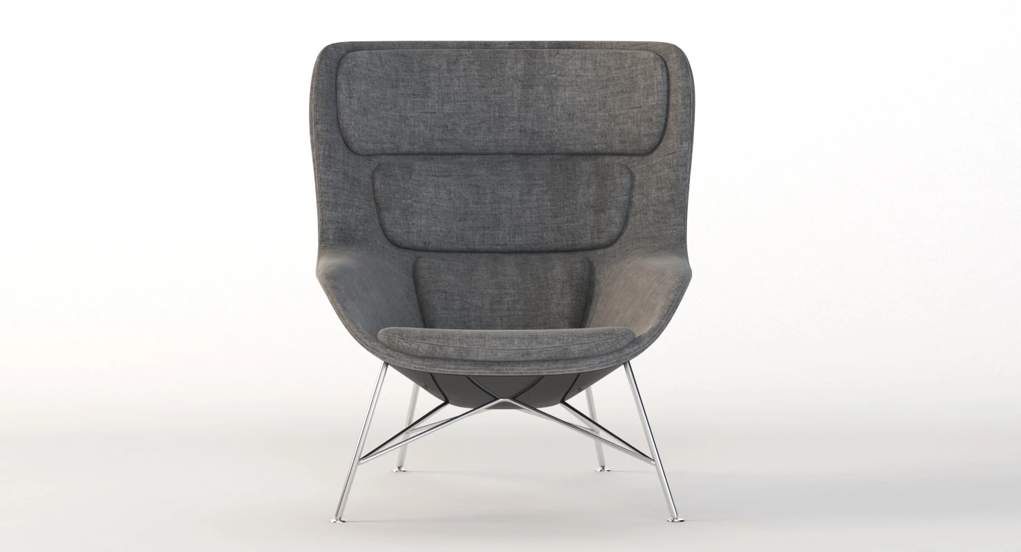 Herman Miller Striad High Back Lounge Chair 3D Model_04