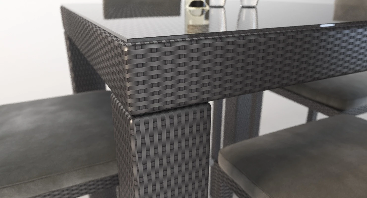 Ibiza Outdoor Garden Bistro Set 3D Model_03
