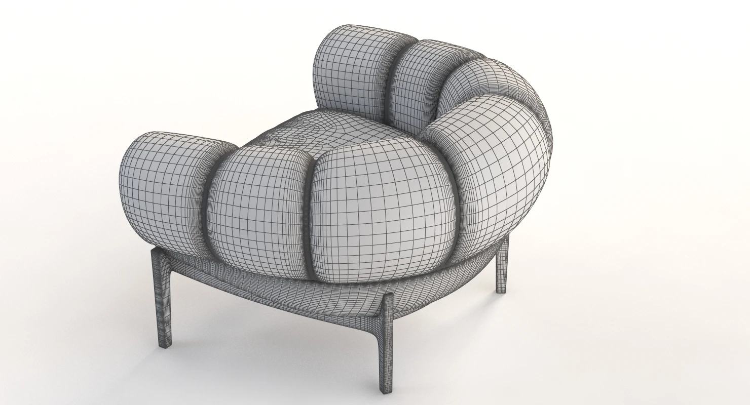 Illum Wikkelso Easy Chairs 3D Model_013
