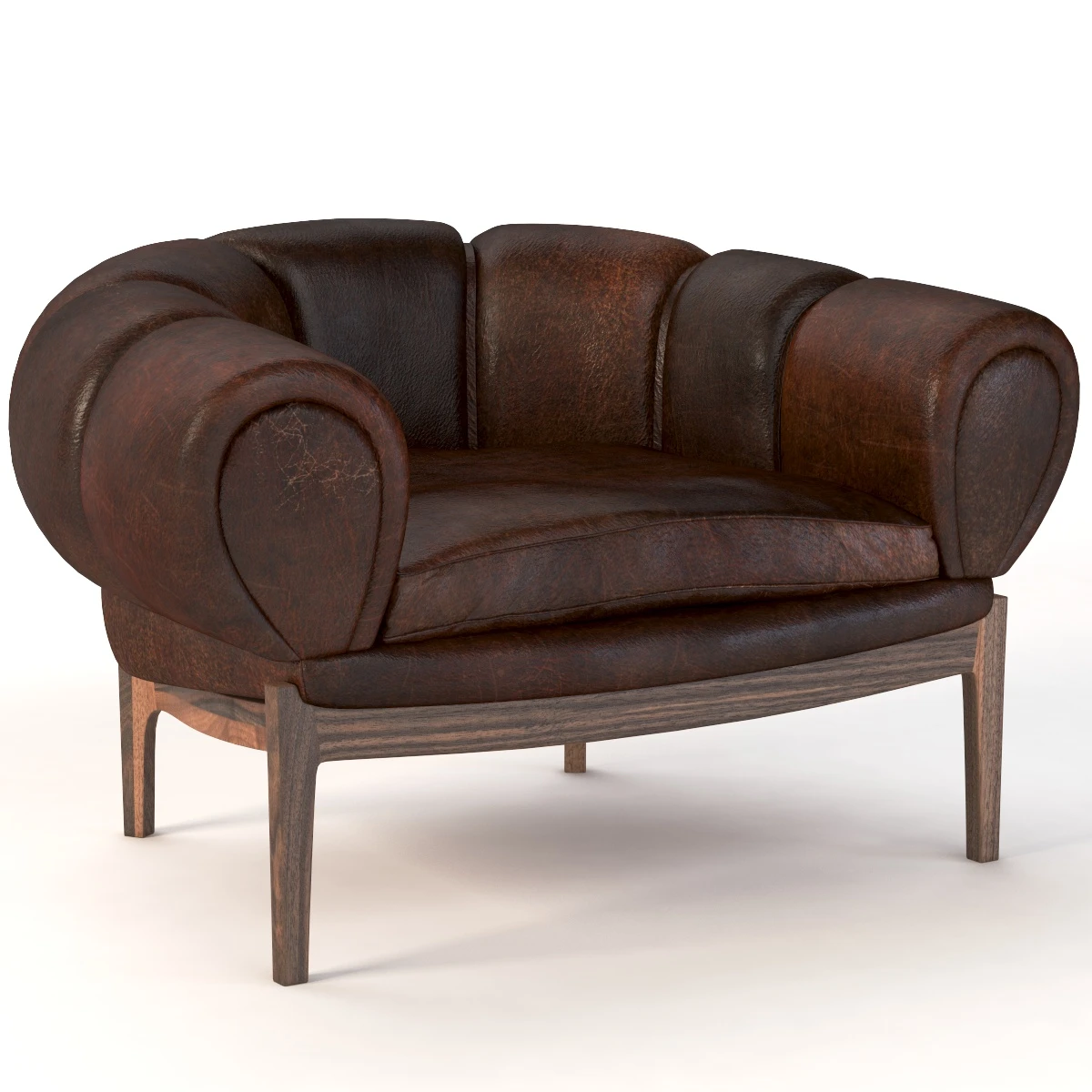 Illum Wikkelso Easy Chairs 3D Model_01