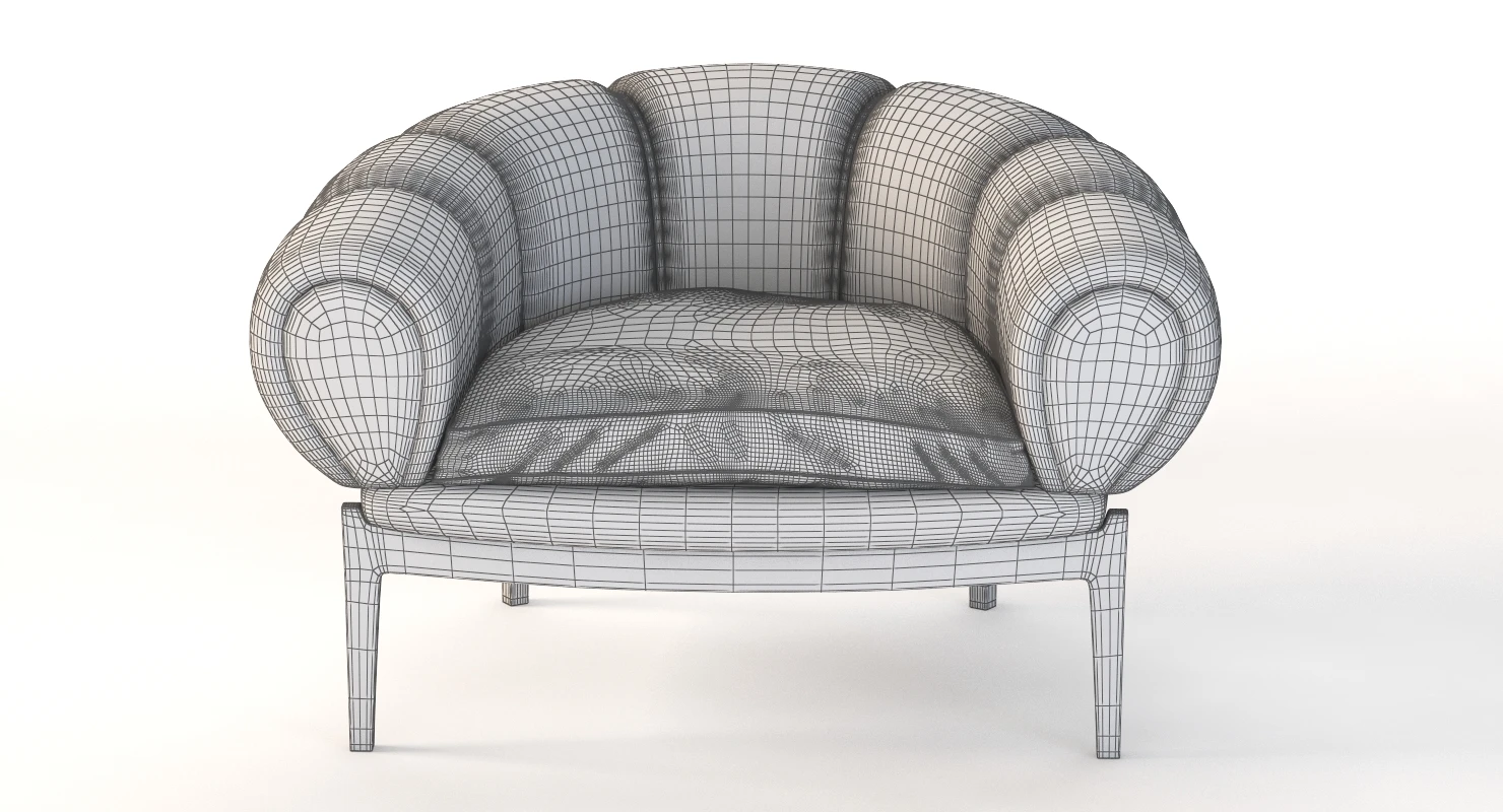 Illum Wikkelso Easy Chairs 3D Model_011