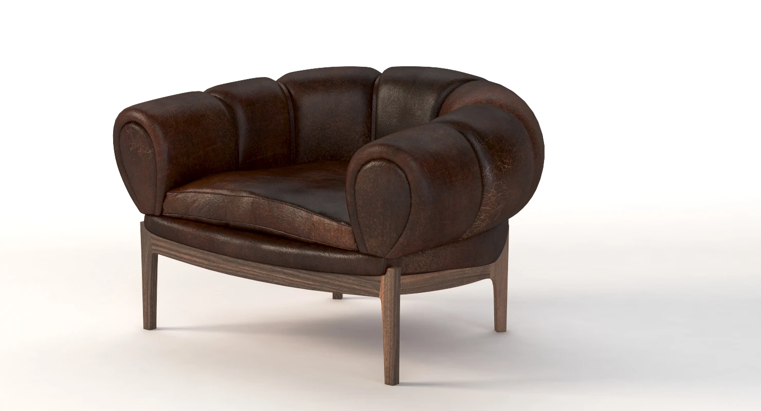 Illum Wikkelso Easy Chairs 3D Model_08