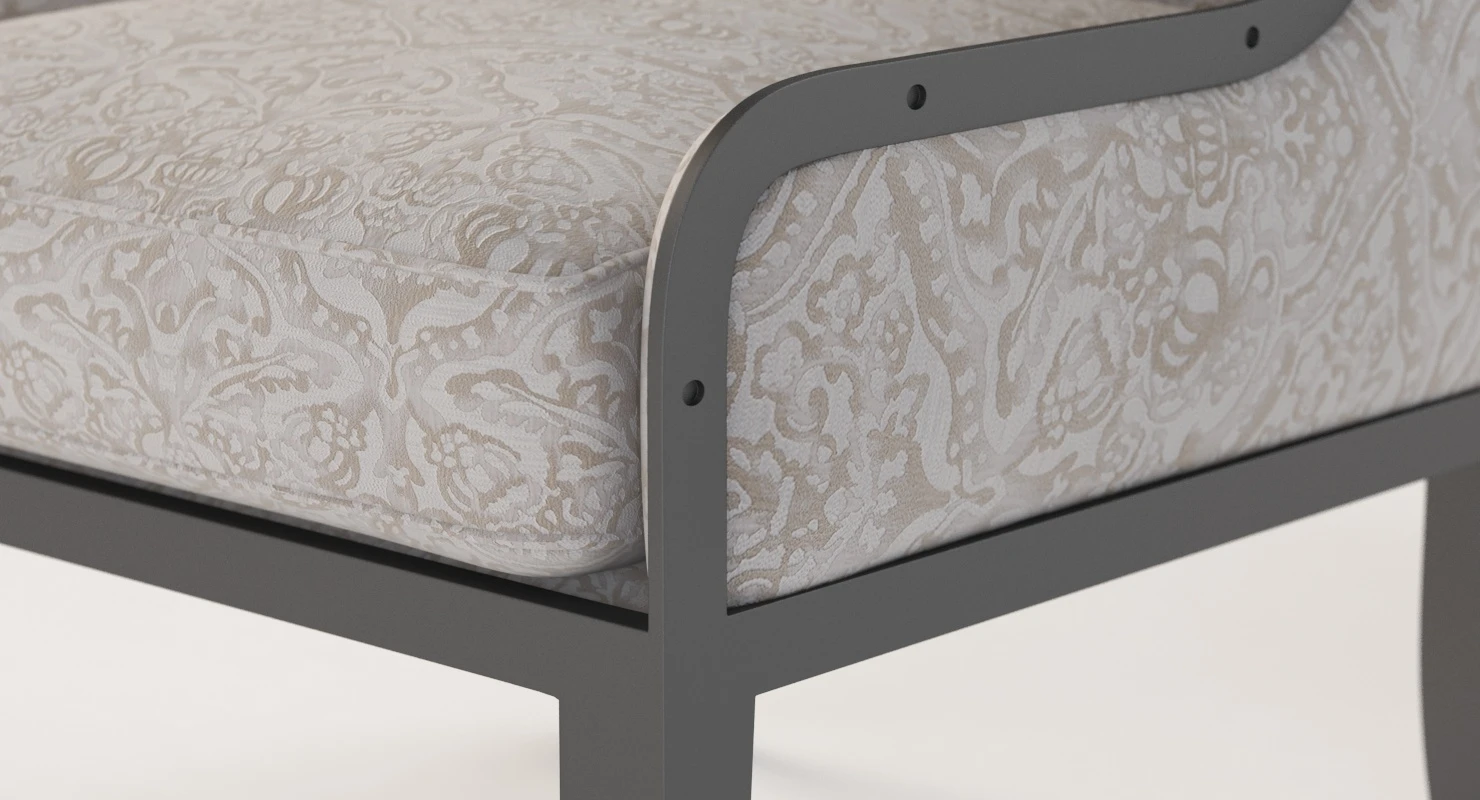 Ixelles Wing Chair Small Armchair 3D Model_03