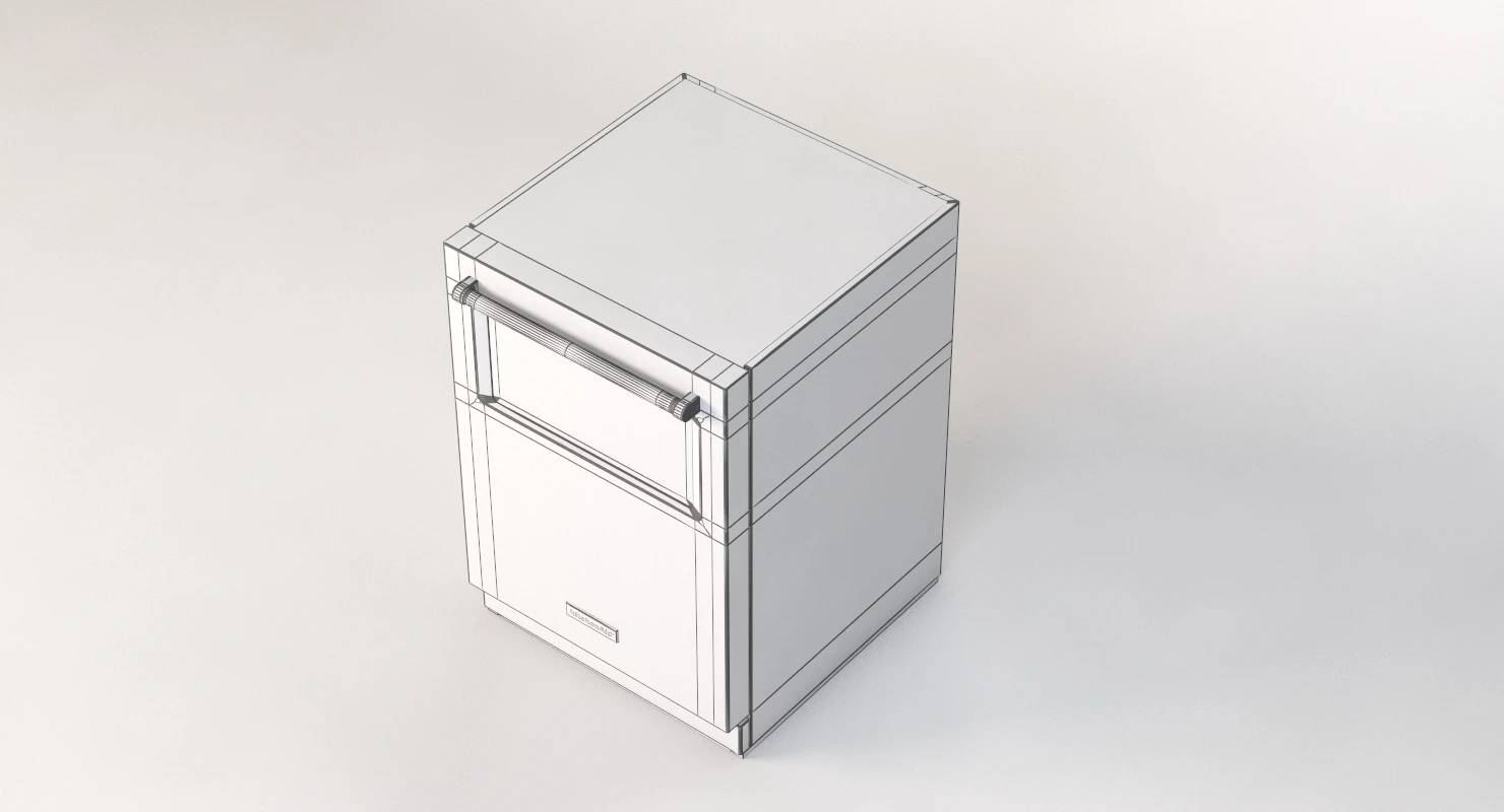 Kitchenaid Built In Dishwasher With Window Kdtm384ess 3D Model_012