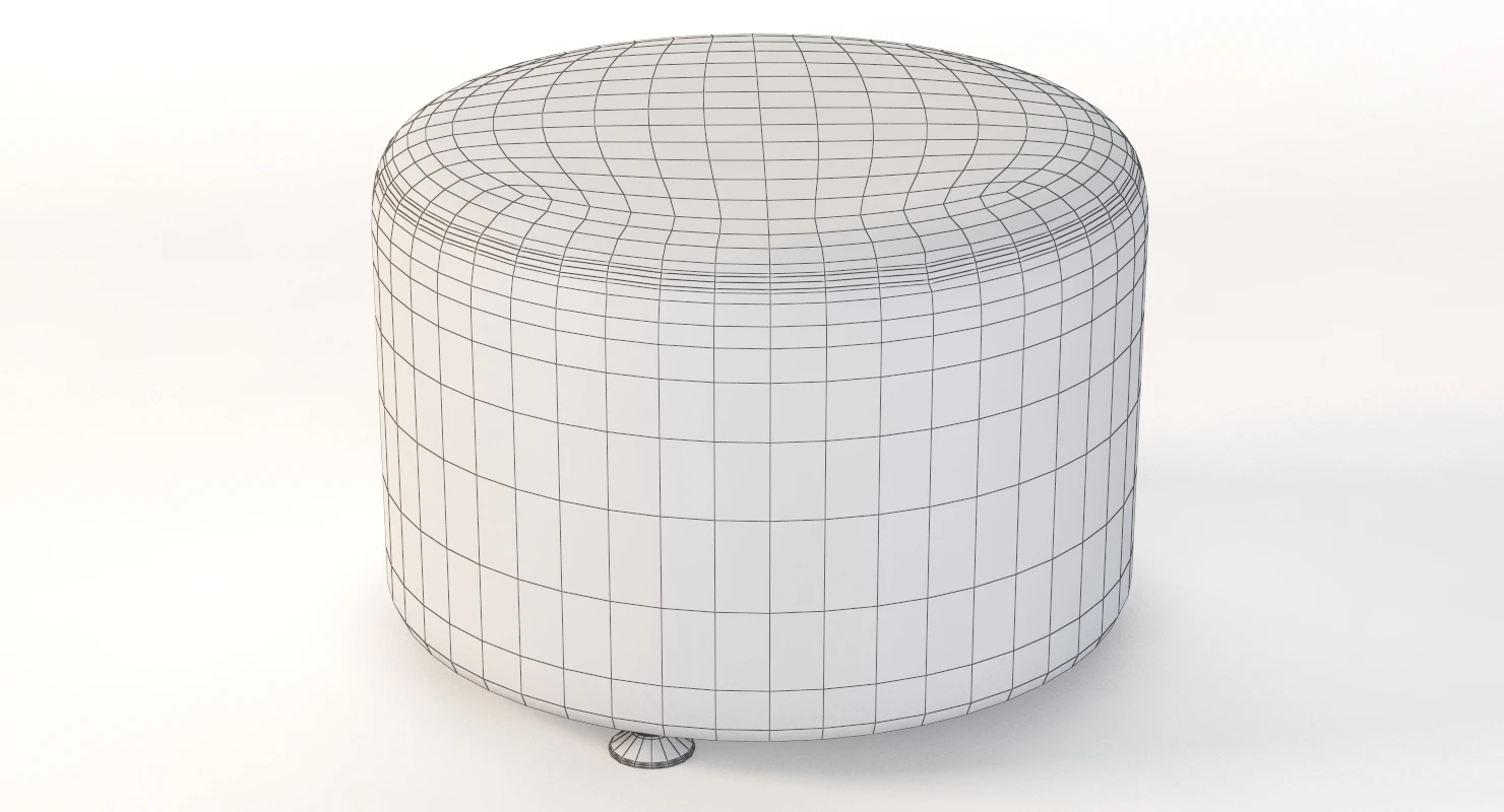 Krysten Round Ottoman 3D Model_011