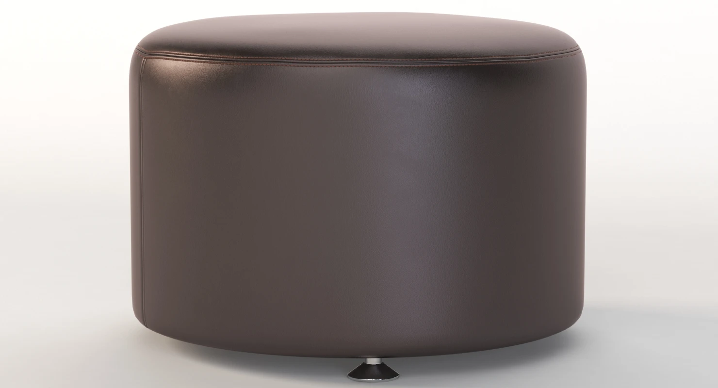 Krysten Round Ottoman 3D Model_04