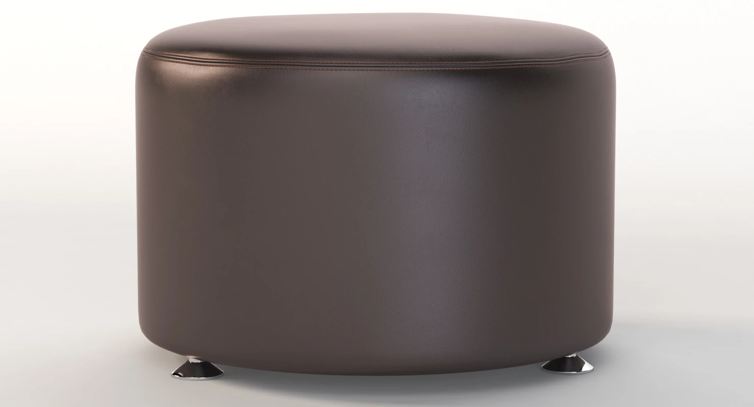 Krysten Round Ottoman 3D Model_07
