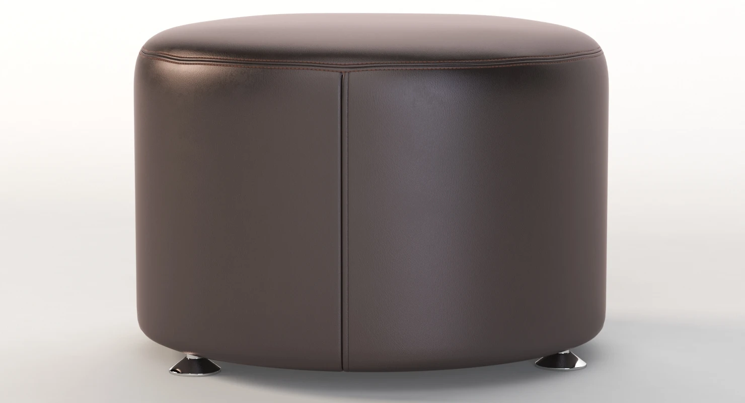 Krysten Round Ottoman 3D Model_05