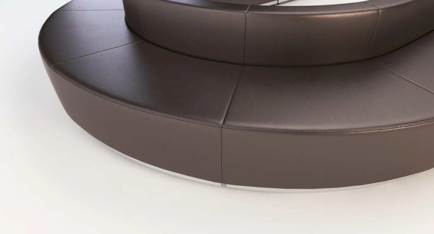Krysten Sectional U Shape Convex Sofa 3D Model_03