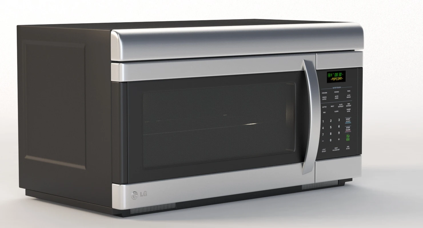 LG Non Sensor Over The Range Microwave Oven 3D Model_05