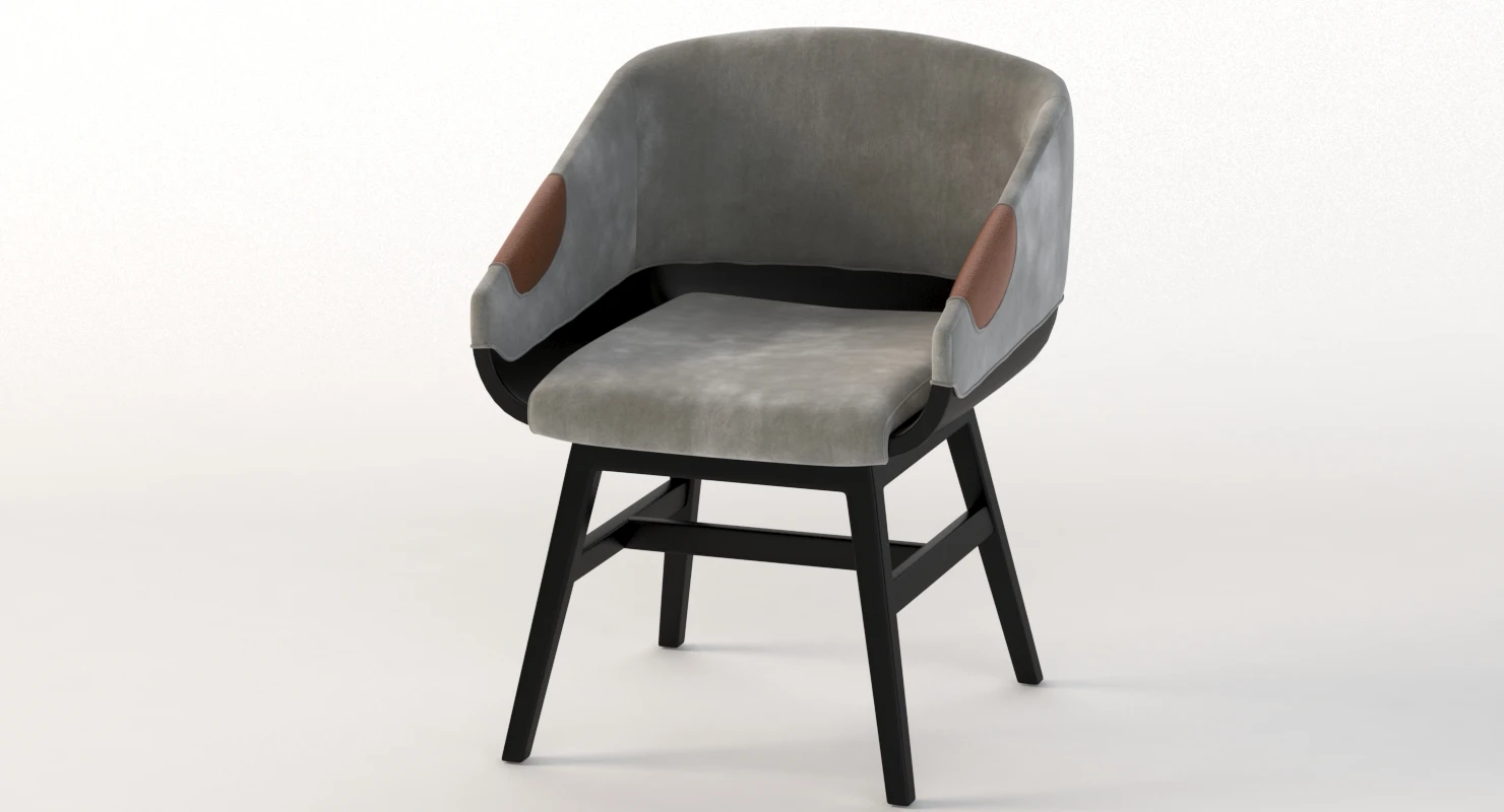Lounge Chair 500 2472 by Charter Furniture 3D Model_010