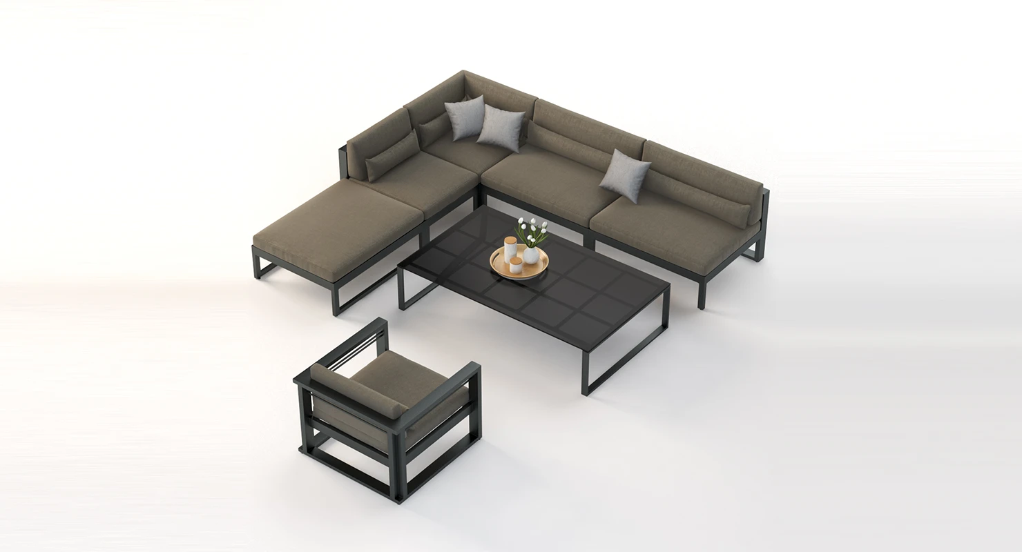 Manutti Fuse Outdoor Garden Modular Sofa 01 3D Model_01