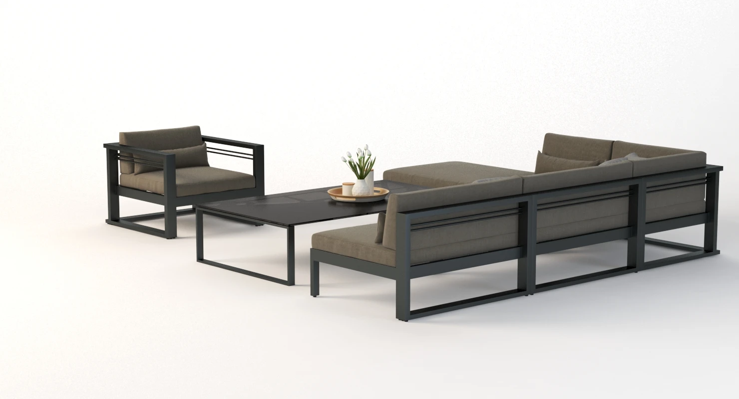 Manutti Fuse Outdoor Garden Modular Sofa 01 3D Model_07