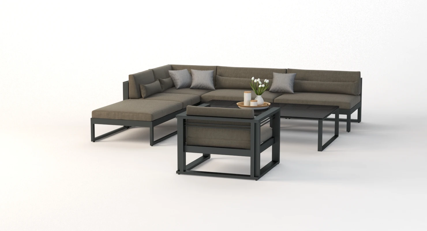 Manutti Fuse Outdoor Garden Modular Sofa 01 3D Model_09