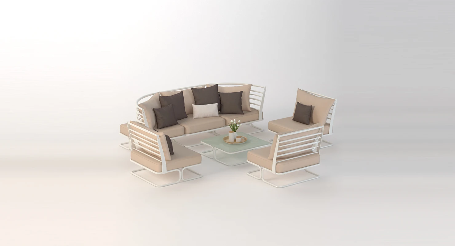 Marcel Outdoor Elements Sofa Set 3D Model_01