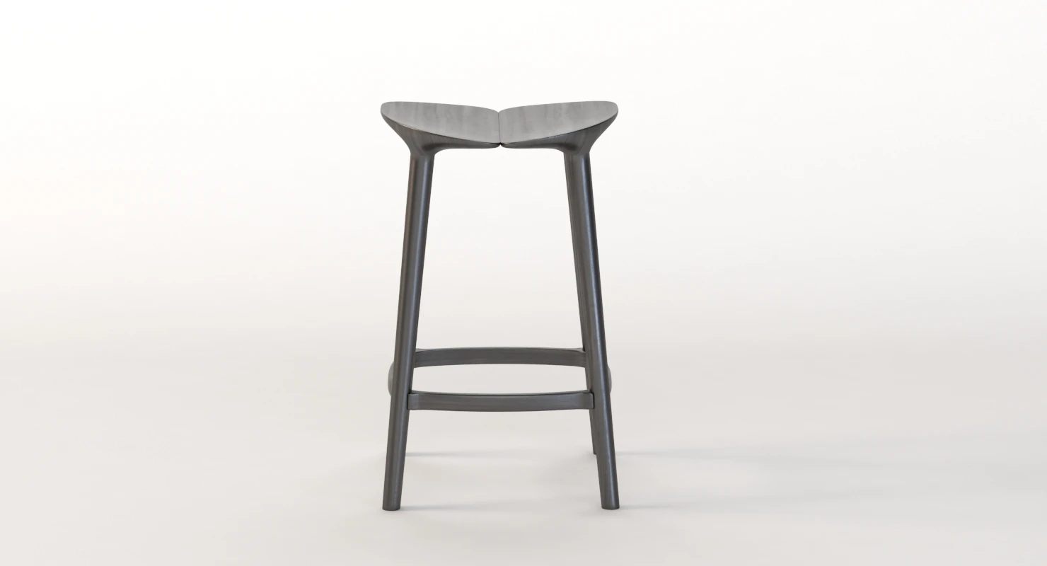 Mattiazzi Osso Solid wood Kitchen Stool 3D Model_07