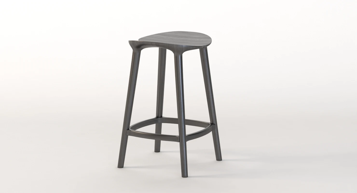 Mattiazzi Osso Solid wood Kitchen Stool 3D Model_08