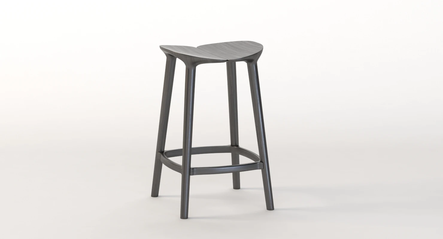 Mattiazzi Osso Solid wood Kitchen Stool 3D Model_04