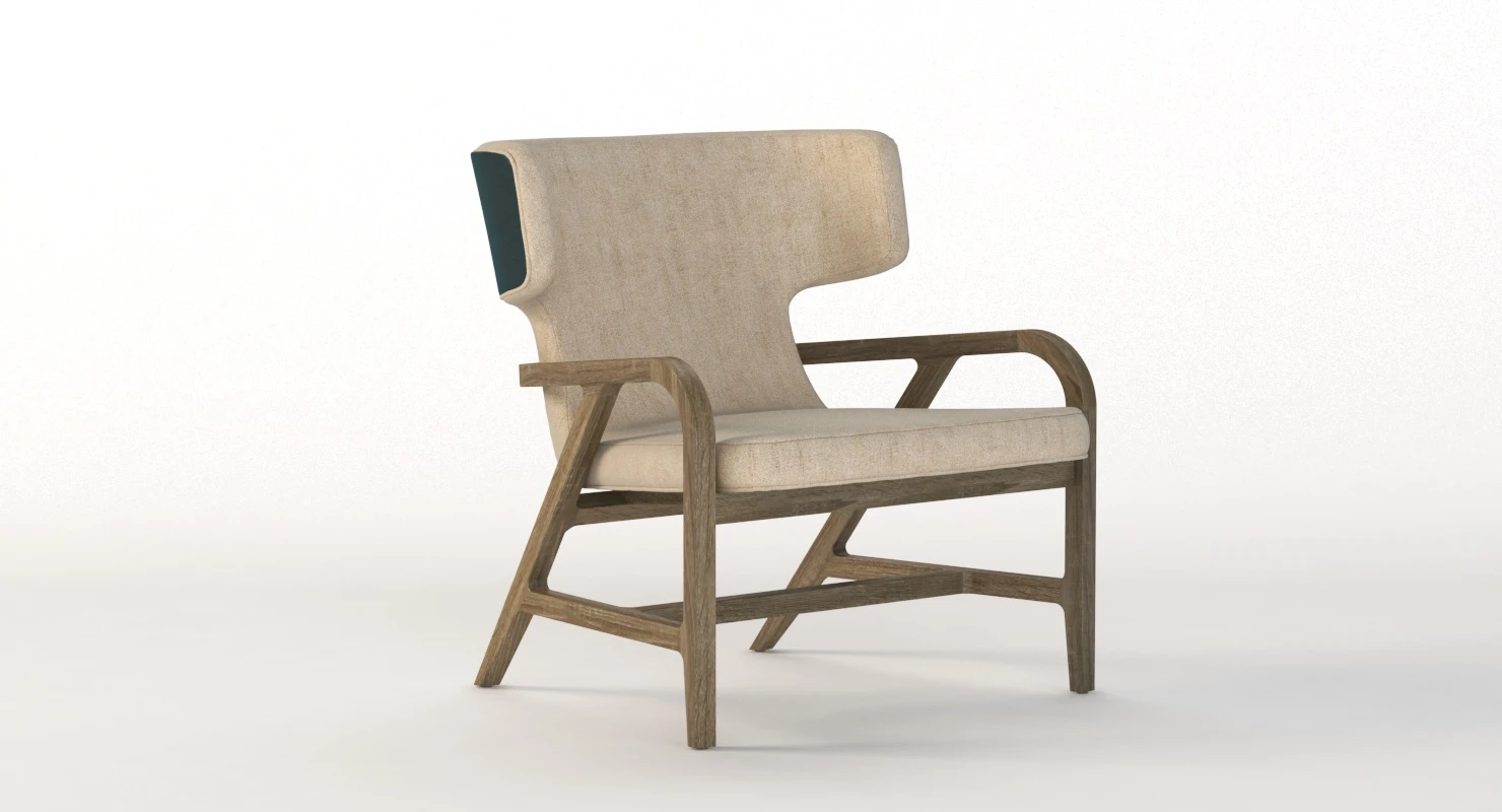 Maxalto Fulgens Lux Armchair 3D Model_05