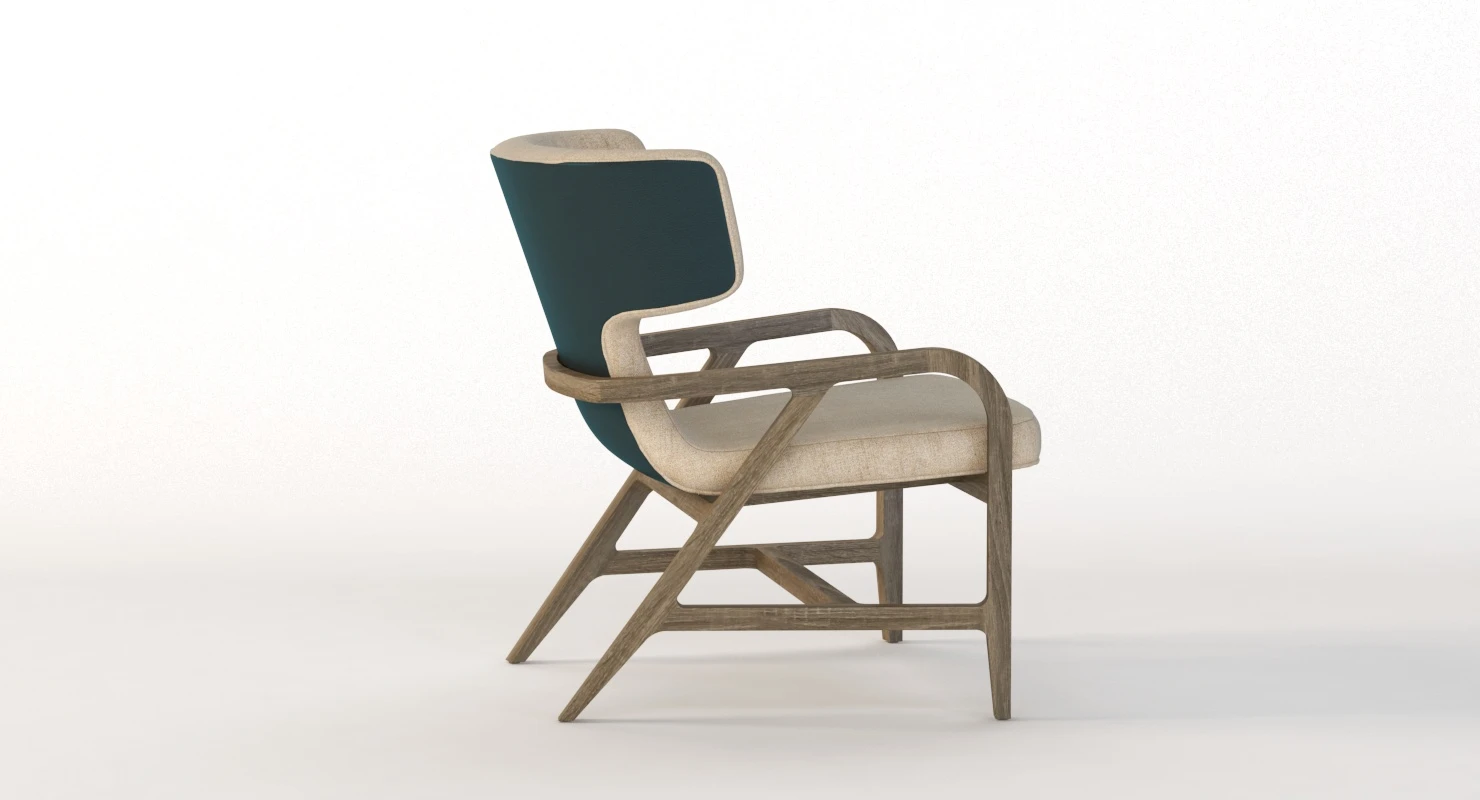 Maxalto Fulgens Lux Armchair 3D Model_06