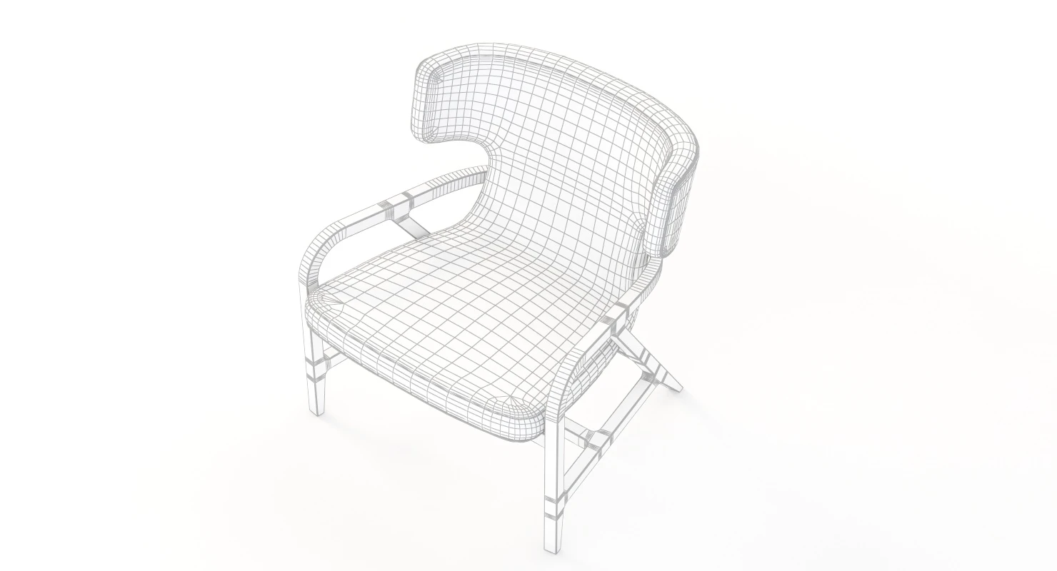 Maxalto Fulgens Lux Armchair 3D Model_012