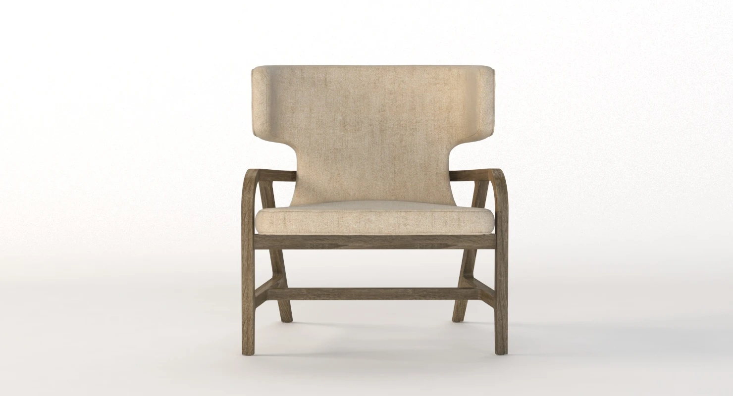 Maxalto Fulgens Lux Armchair 3D Model_04