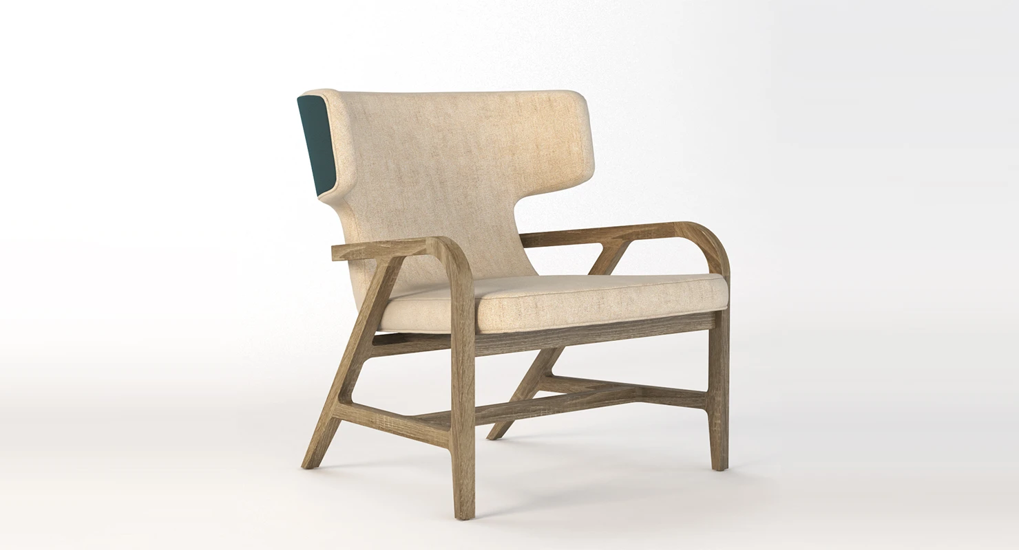 Maxalto Fulgens Lux Armchair 3D Model_01
