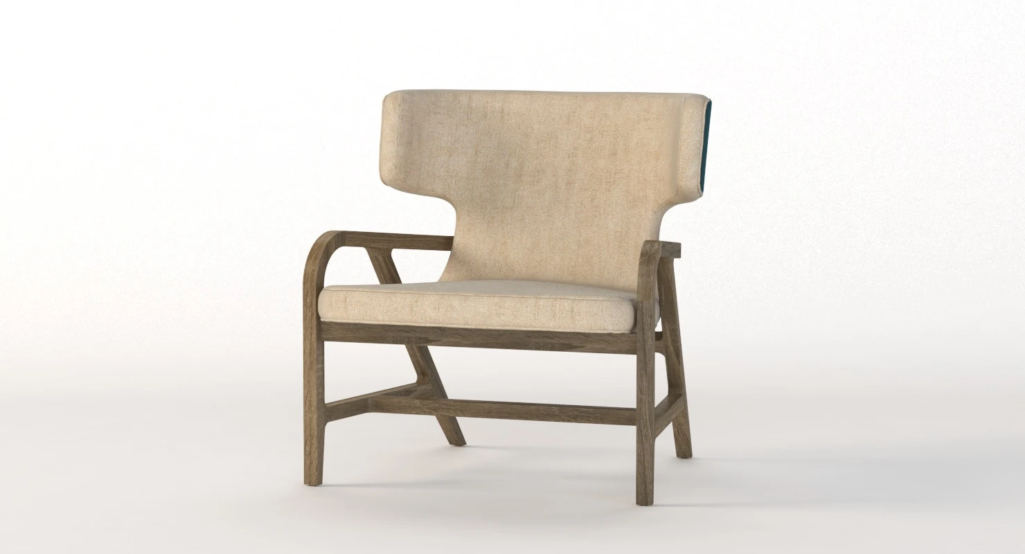 Maxalto Fulgens Lux Armchair 3D Model_010