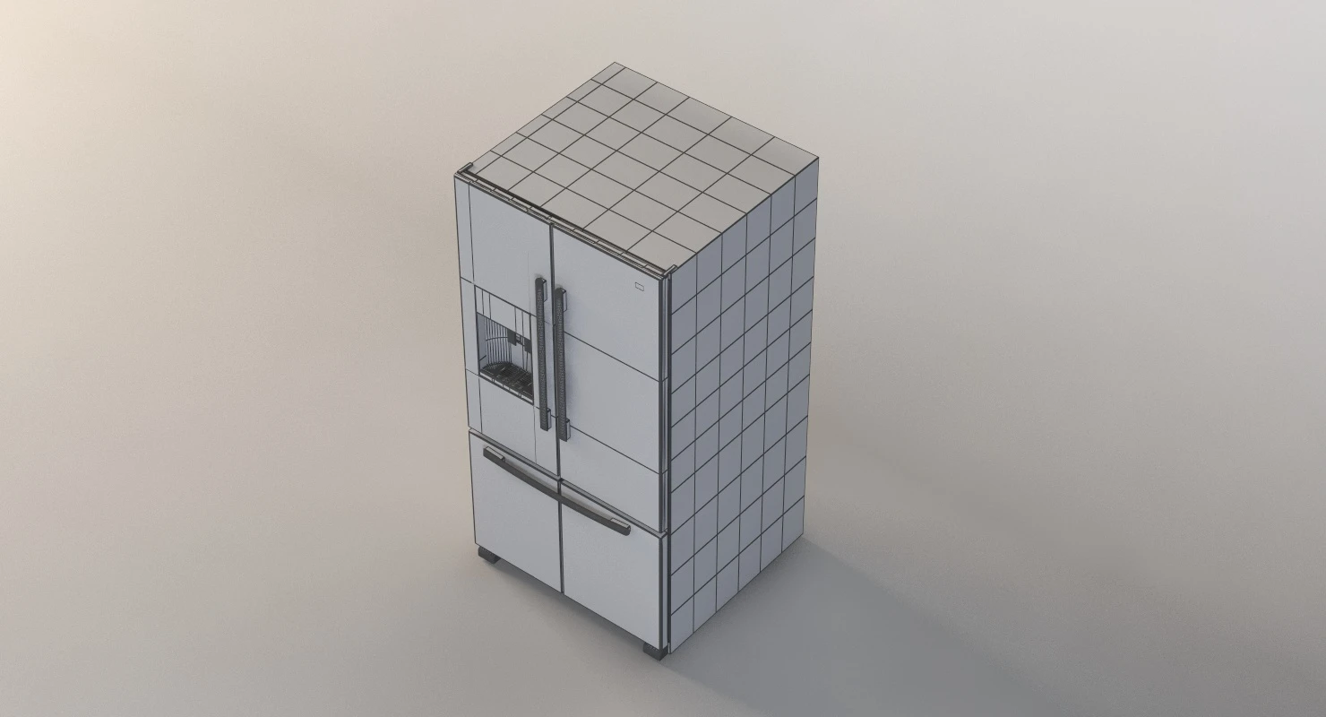 Maytag 26 Cu Ft Ice2o French Door Refrigerator 3D Model_012