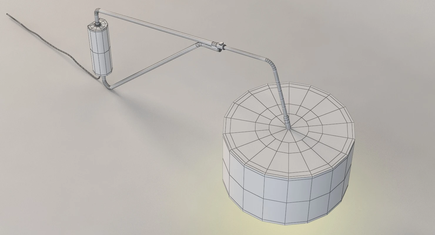 Mid Century Overarching Wall Sconce 3D Model_013