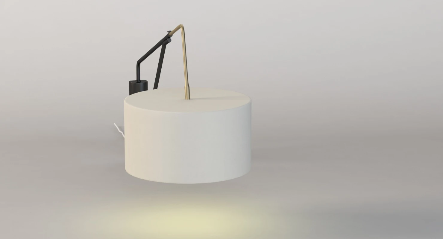 Mid Century Overarching Wall Sconce 3D Model_03