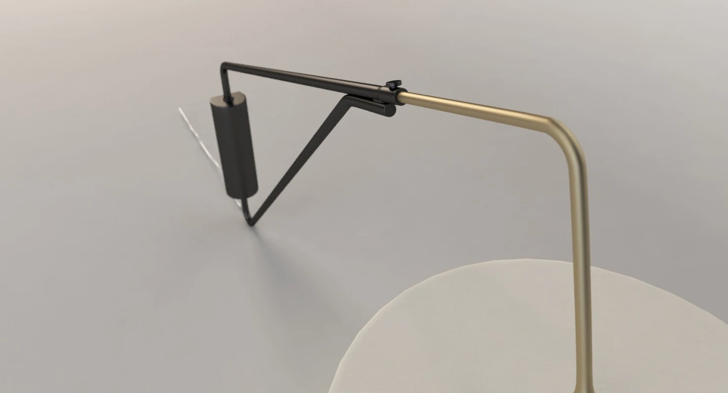 Mid Century Overarching Wall Sconce 3D Model_05