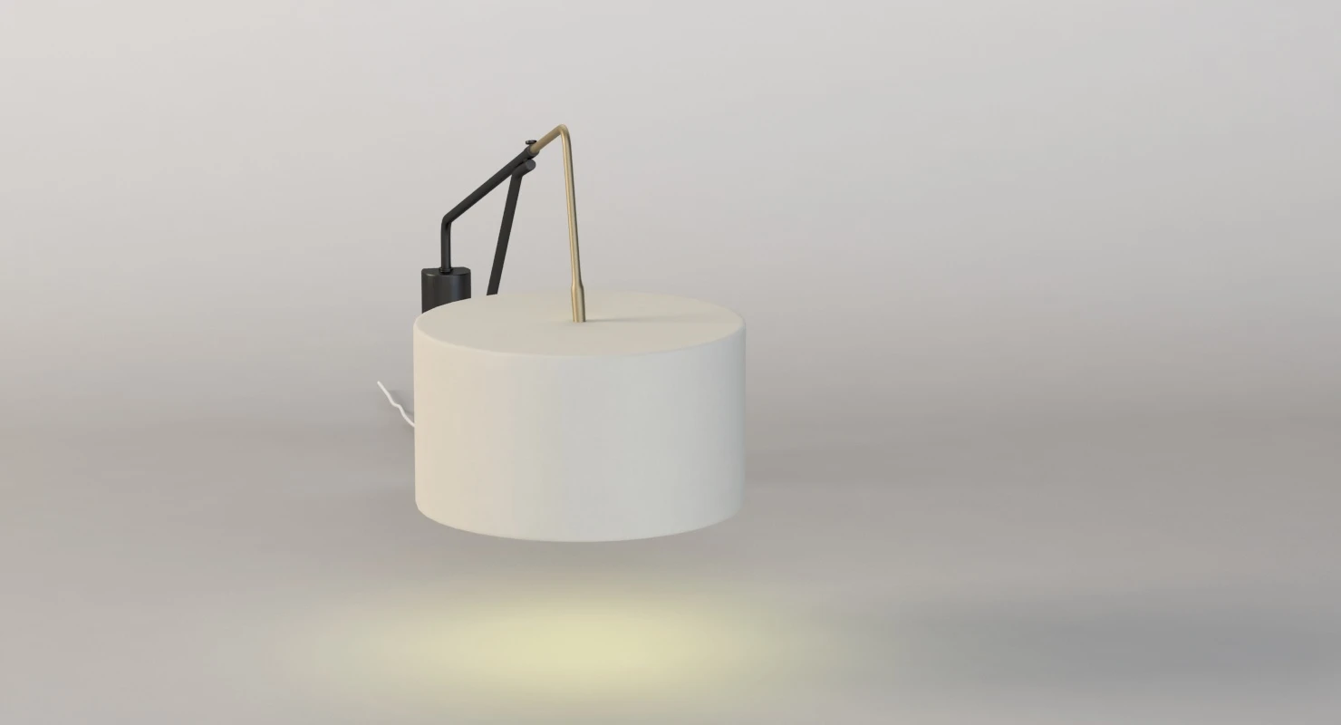 Mid Century Overarching Wall Sconce 3D Model_010