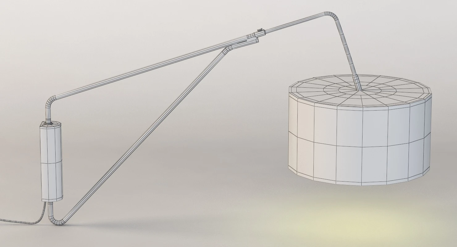 Mid Century Overarching Wall Sconce 3D Model_012