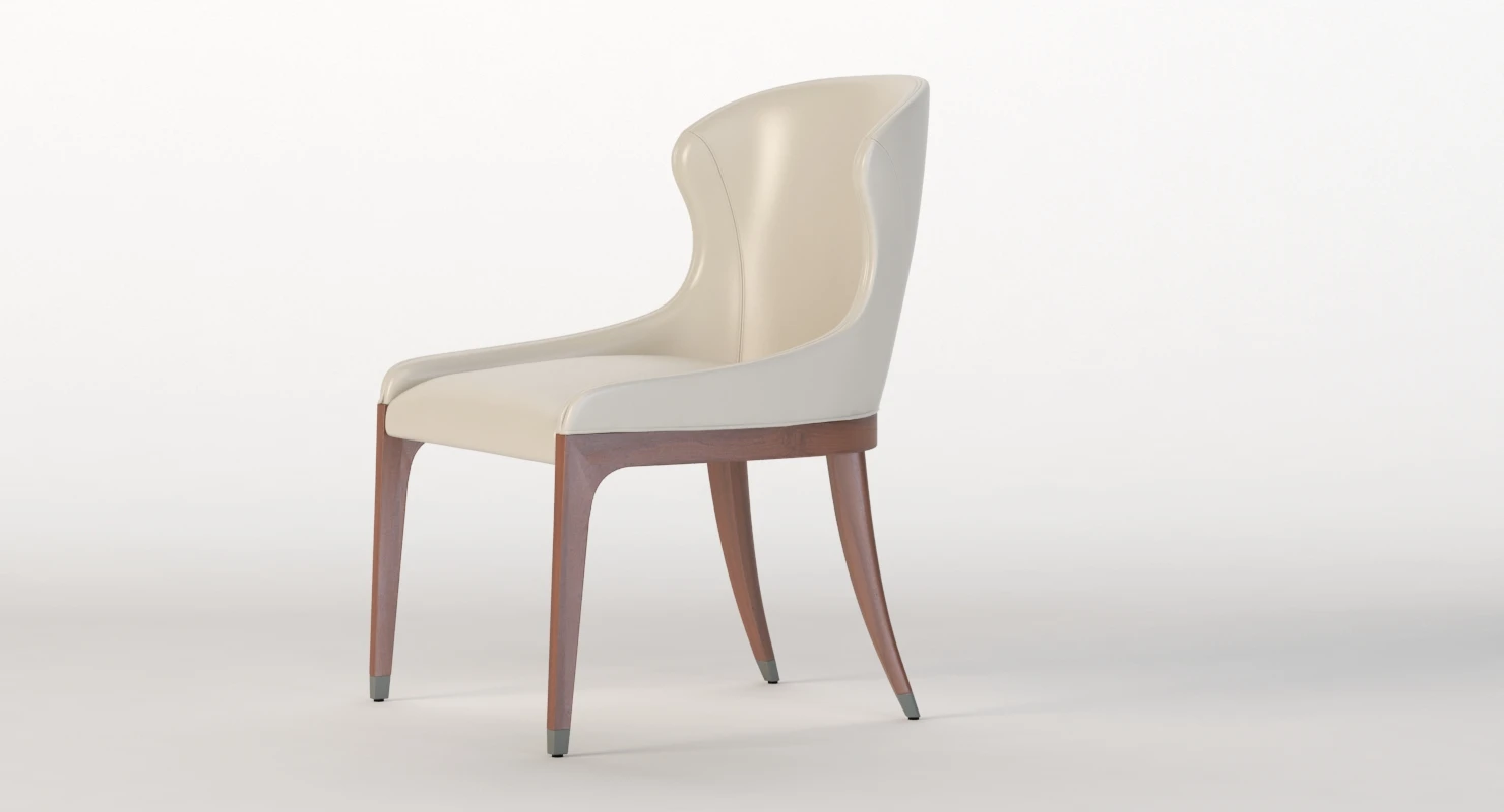 Miura Dining Come Side Chair 3D Model_09