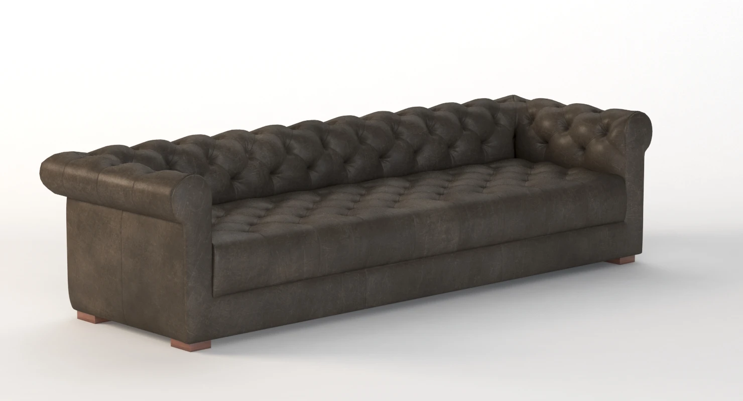 Modena Chesterfield Leather Sofa 3D Model_03