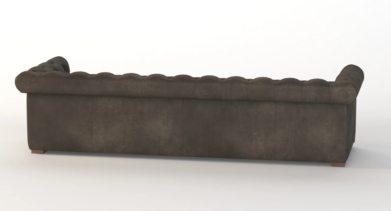 Modena Chesterfield Leather Sofa 3D Model_05