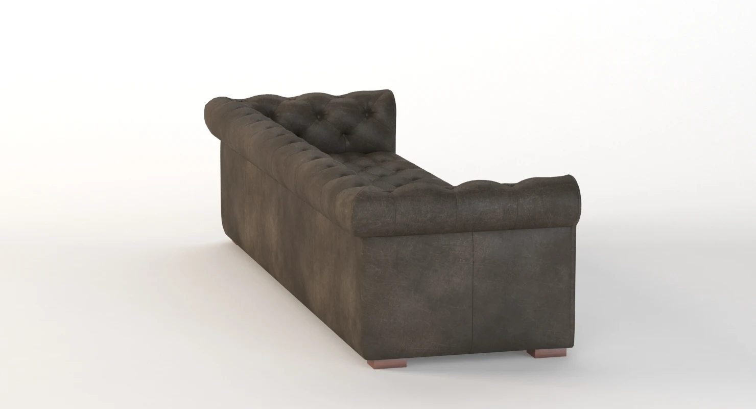 Modena Chesterfield Leather Sofa 3D Model_04