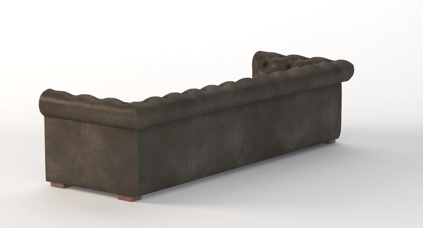 Modena Chesterfield Leather Sofa 3D Model_06