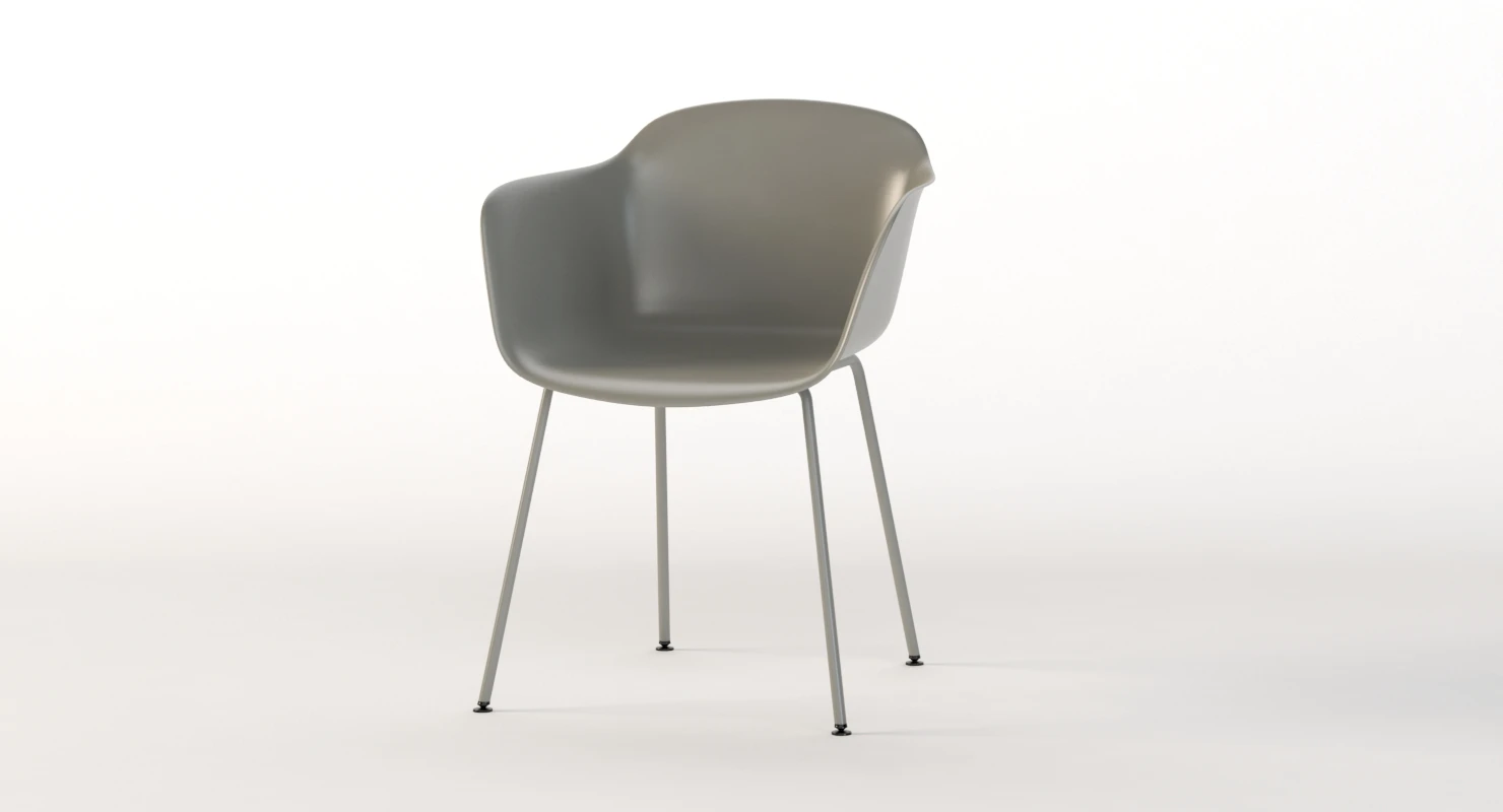 Muuto Fiber Armchair 3D Model_010