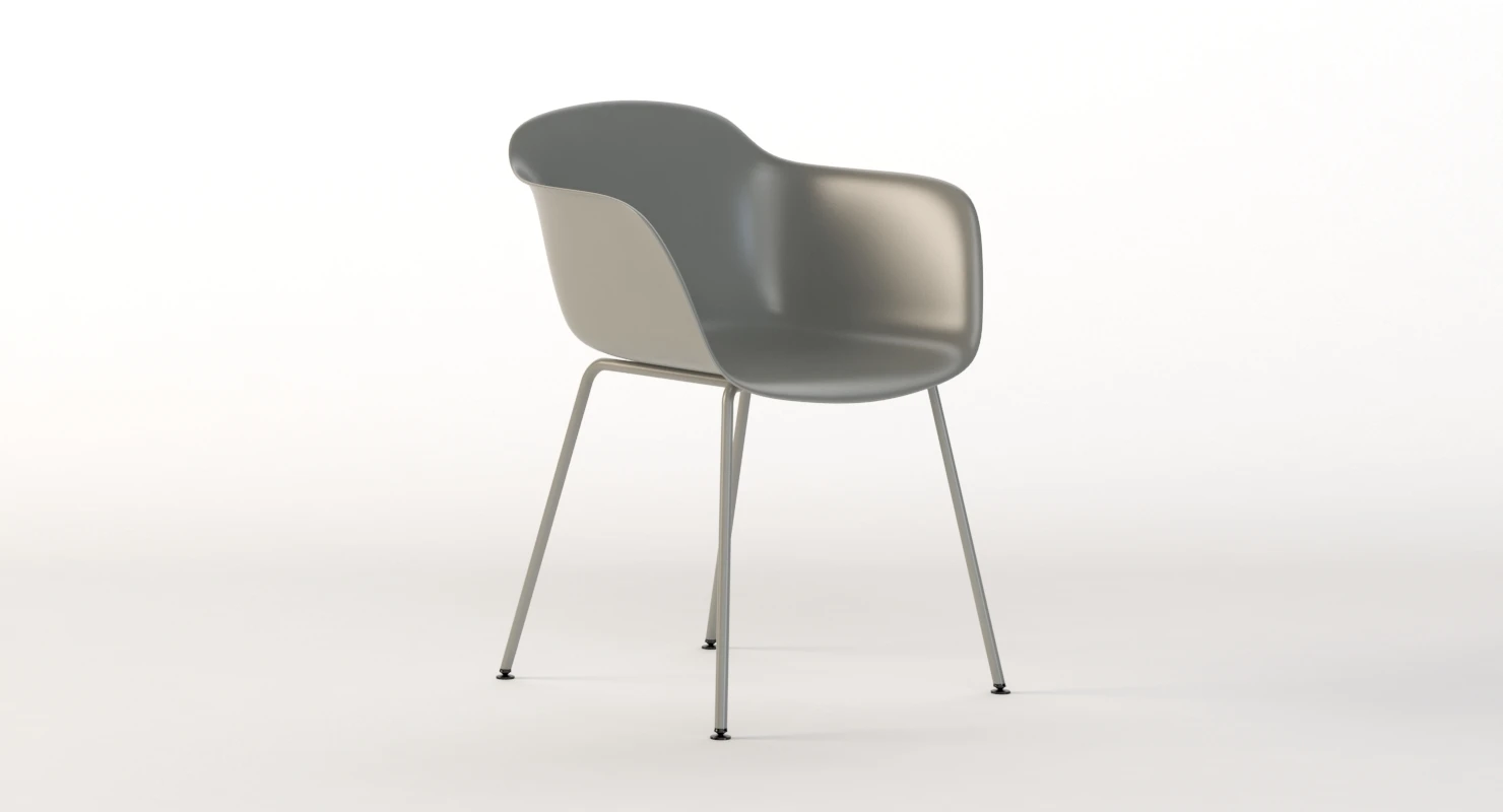 Muuto Fiber Armchair 3D Model_05