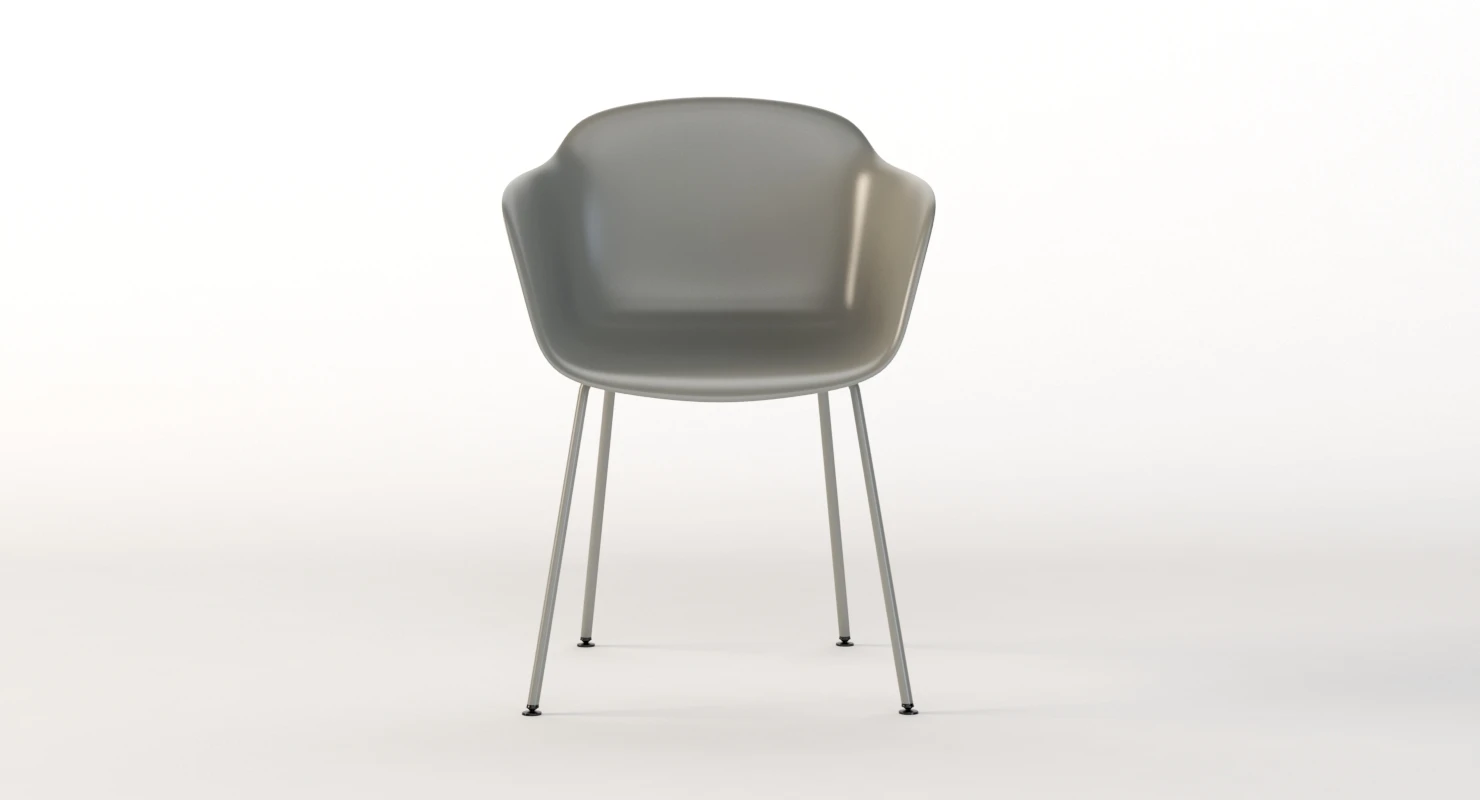 Muuto Fiber Armchair 3D Model_04
