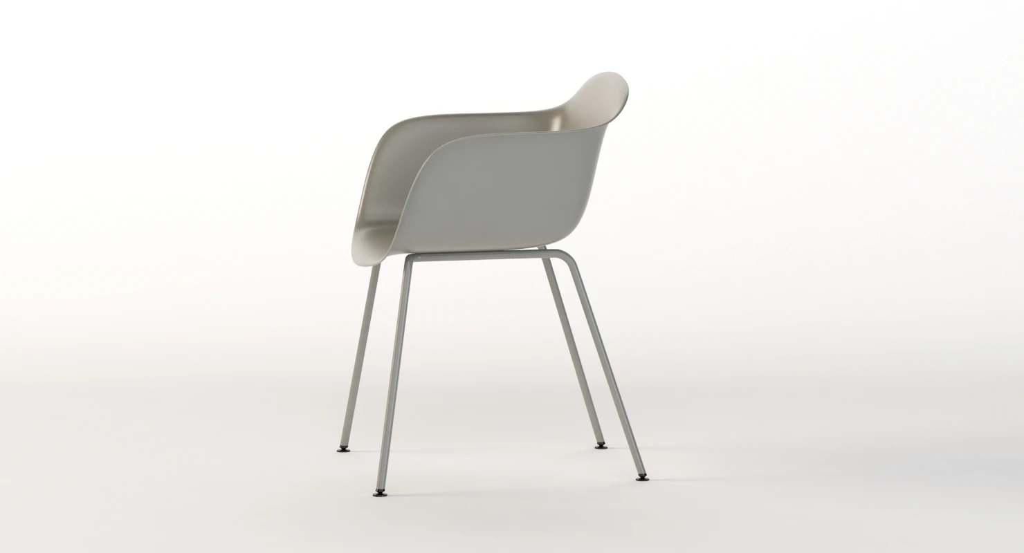 Muuto Fiber Armchair 3D Model_09