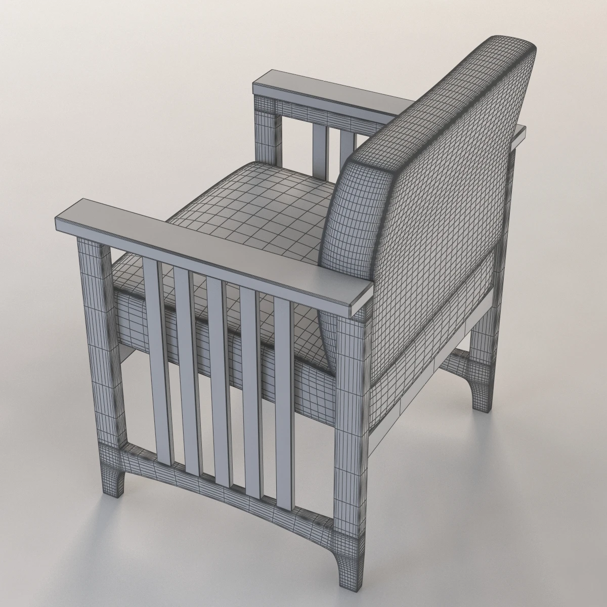 Nemschoff Hadleigh Wooden Armchair 3D Model_012