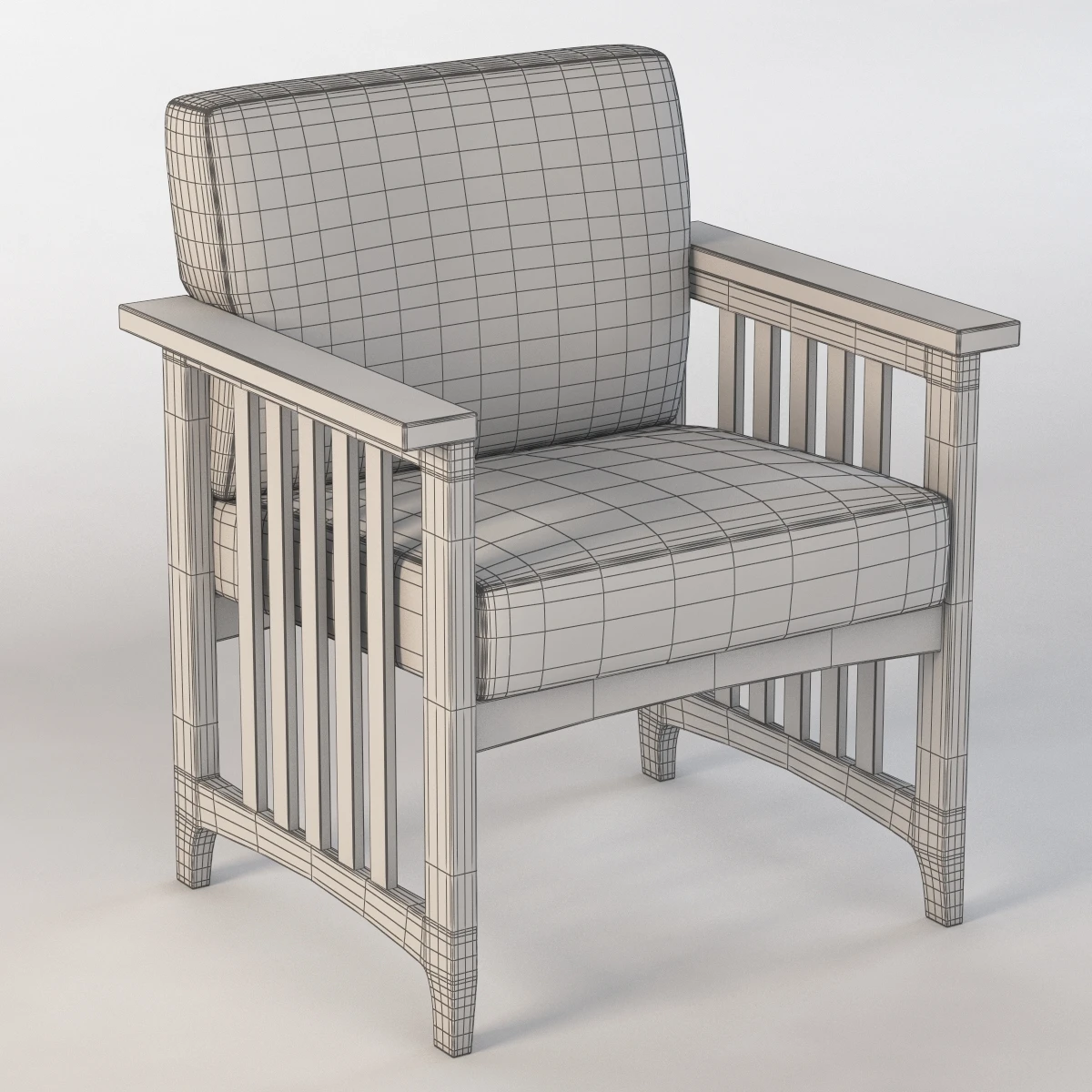 Nemschoff Hadleigh Wooden Armchair 3D Model_011