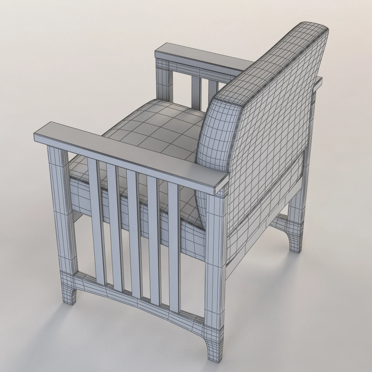 Nemschoff Hadleigh Wooden Armchair 3D Model_013