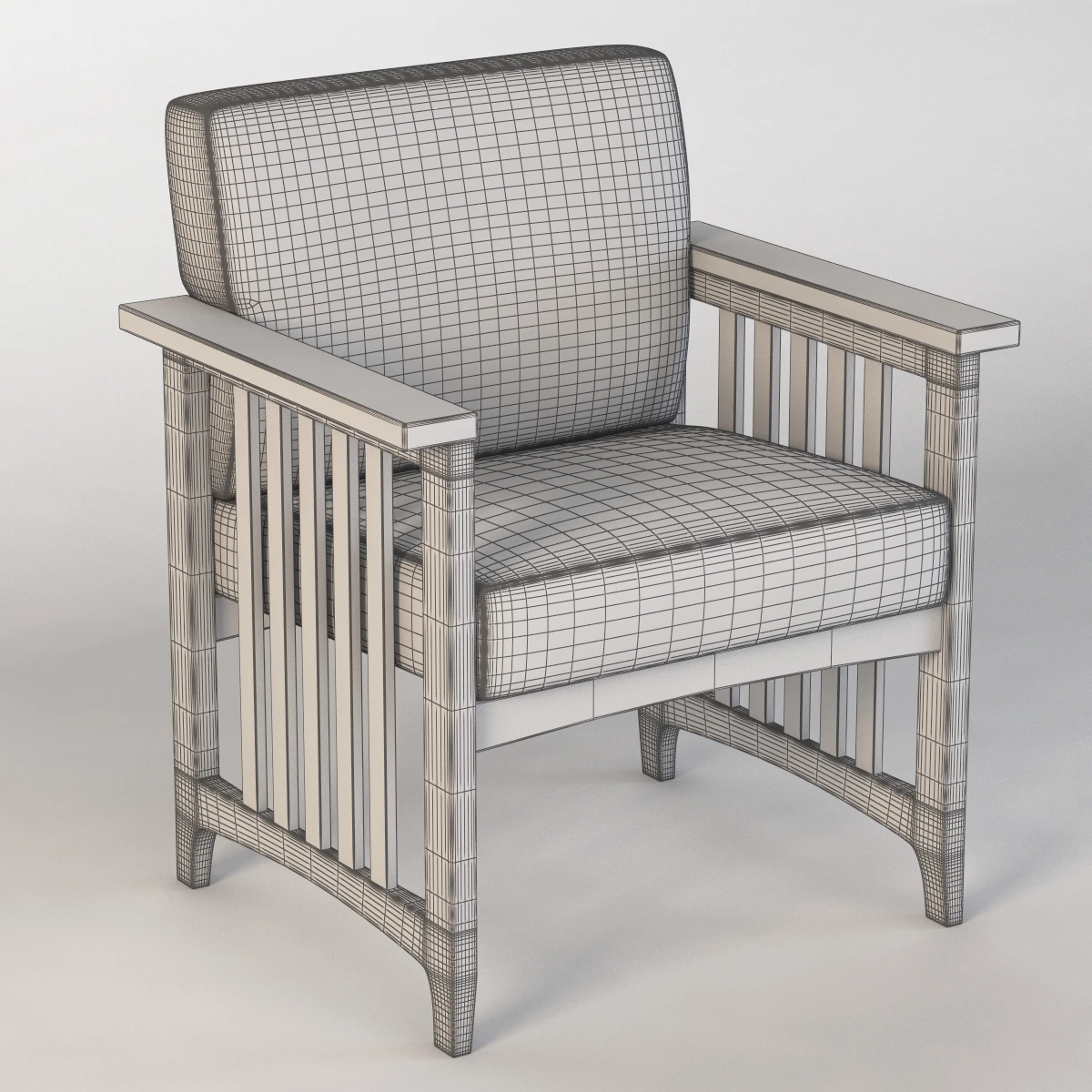 Nemschoff Hadleigh Wooden Armchair 3D Model_010