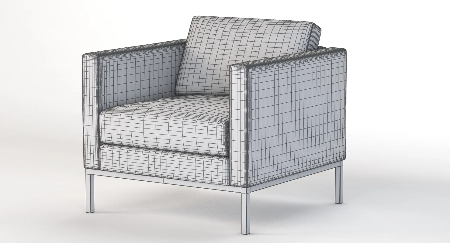 Nemschoff Riva Lounge Seating Armchair 3D Model_010