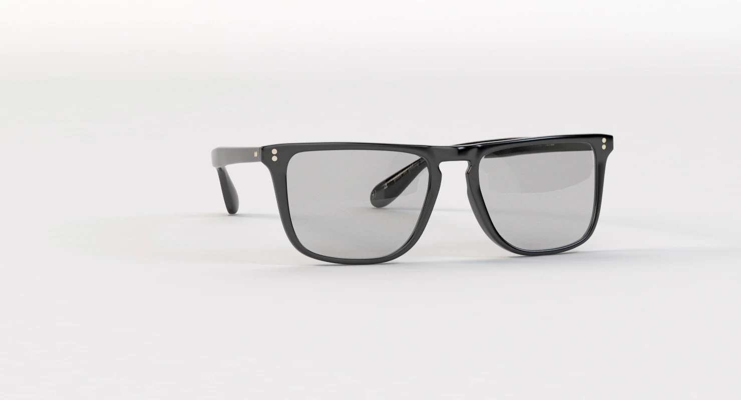 Oliver Peoples Bernardo Black Midnight Express Polar Sunglass 3D Model_04