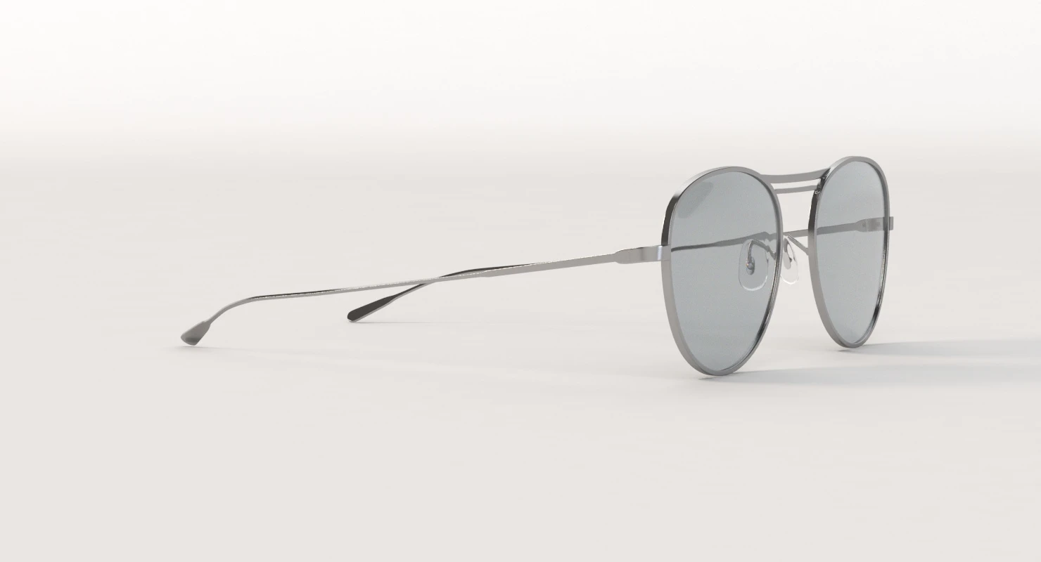 Oliver Peoples Cade Silver Blue Wash Unisex Sunglass 3D Model_05